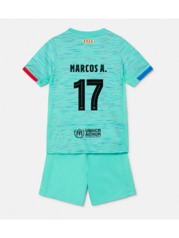Barcelona Marcos Alonso #17 Replika Tredje Kläder Barn 2023-24 Kortärmad (+ byxor)